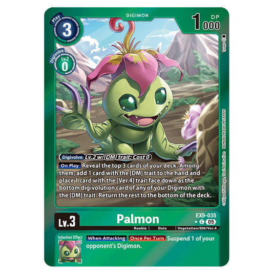 Digimon Card Game - EX-09: Extra Booster Versus Monsters - Palmon - (Alternative Art) - EX9-035a