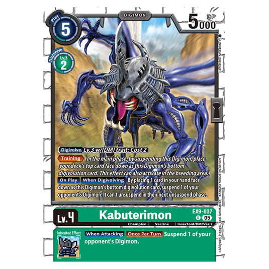 Digimon Card Game - EX-09: Extra Booster Versus Monsters - Kabuterimon - (U) - EX9-037