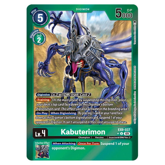Digimon Card Game - EX-09: Extra Booster Versus Monsters - Kabuterimon - (Alternative Art) - EX9-037a