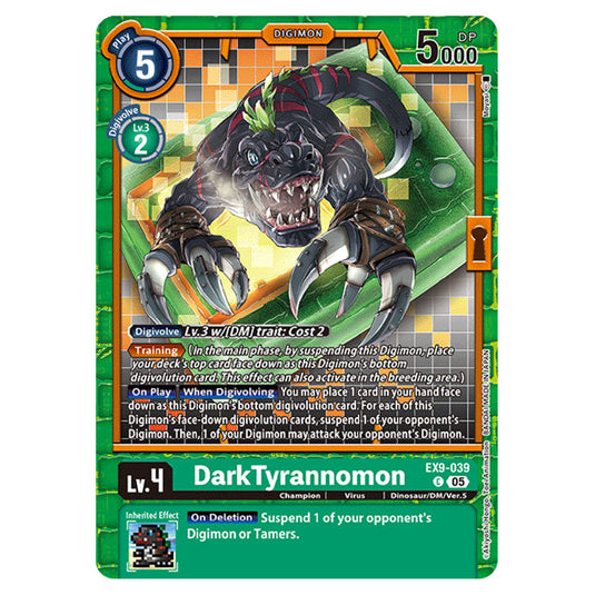 Digimon Card Game - EX-09: Extra Booster Versus Monsters - DarkTyrannomon - (C) - EX9-039