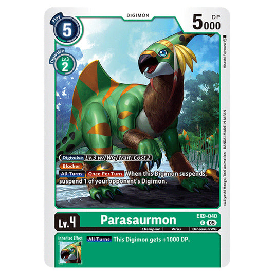Digimon Card Game - EX-09: Extra Booster Versus Monsters - Parasaurmon - (C) - EX9-040