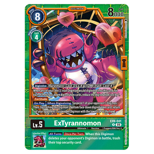 Digimon Card Game - EX-09: Extra Booster Versus Monsters - ExTyrannomon - (R) - EX9-041