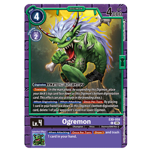 Digimon Card Game - EX-09: Extra Booster Versus Monsters - Ogremon - (C) - EX9-059