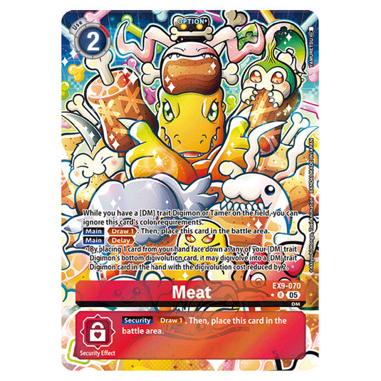 Digimon Card Game - EX-09: Extra Booster Versus Monsters - Meat - (Alternative Art) - EX9-070a