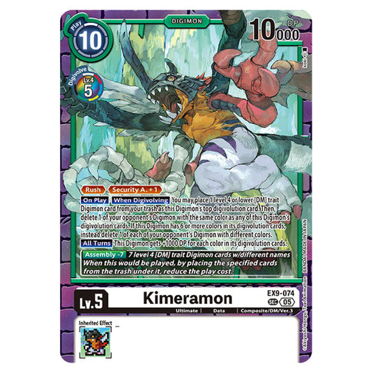 Digimon Card Game - EX-09: Extra Booster Versus Monsters - Kimeramon - (SEC) - EX9-074