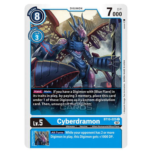Digimon Card Game - BT10 - Xros Encounter - Cyberdramon (C) - BT10-025
