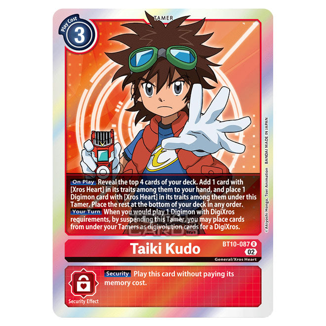Digimon Card Game - BT10 - Xros Encounter - Mikey Kudo (R)