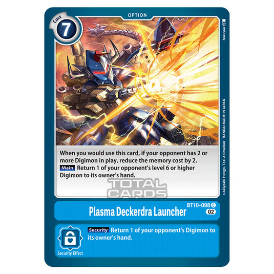 Digimon Card Game - BT10 - Xros Encounter - Plasma Deckerdra Launcher (C) - BT10-098