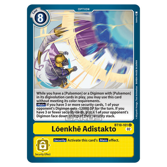 Digimon Card Game - BT10 - Xros Encounter - Lónkhē Adistakto (U) - BT10-101