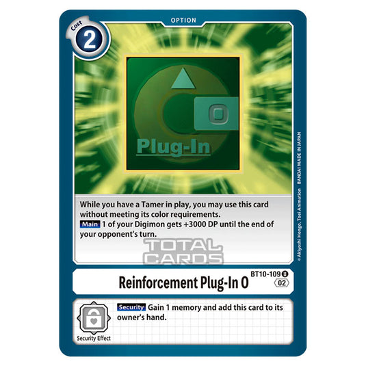 Digimon Card Game - BT10 - Xros Encounter - Upgrade Plug-In O (U) - BT10-109