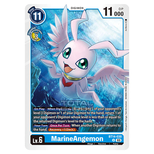 Digimon Card Game - BT14 - Blast Ace - MarineAngemon - (Uncommon) - BT14-030