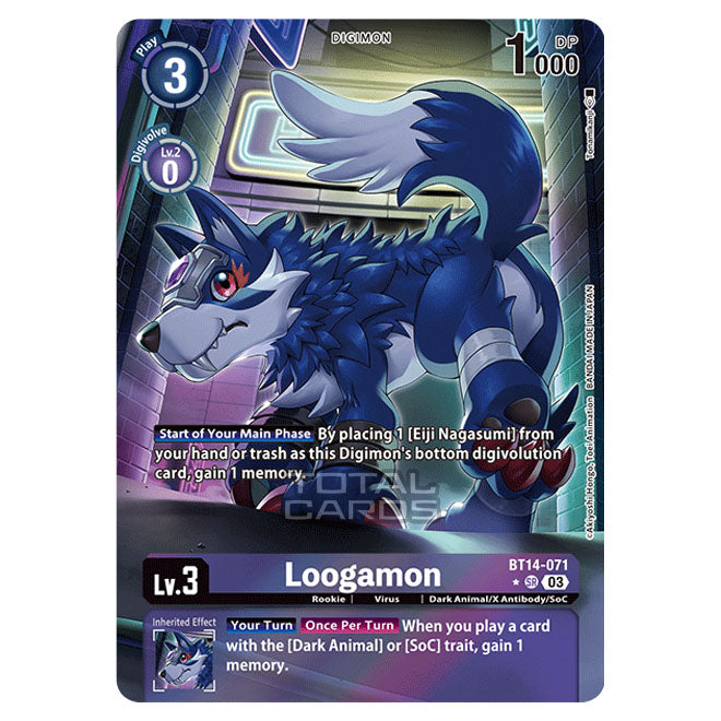 Digimon Card Game - BT14 - Blast Ace - Loogamon