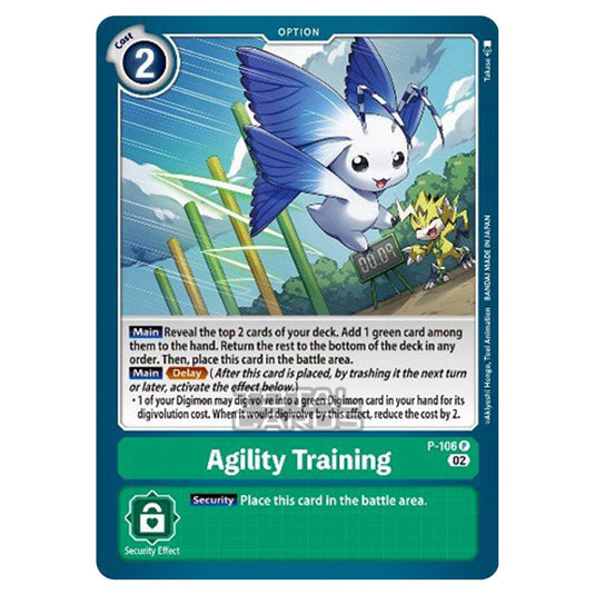 Digimon Card Game - BT14 - Blast Ace - Agility Training - (Promo) - P-106