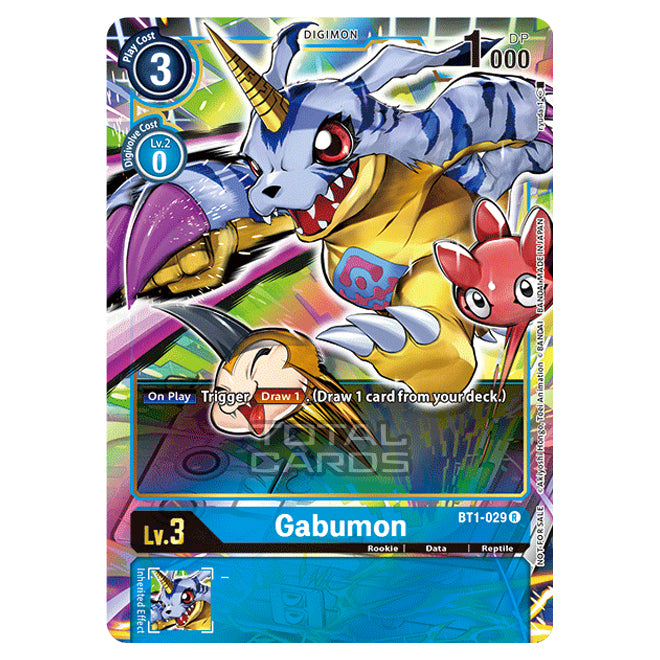 gabumon digimon card Digimon Card Game - Release Special Booster Ver.1.0 (BT01-03) - Gabumon (Alternative Art) (Rare)
