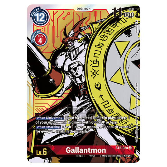Digimon Card Game - Release Special Booster Ver.1.0 (BT01-03) - Gallantmon (Alternate Art) (Super Rare) - BT2-020A