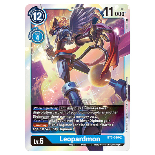 Digimon Card Game - Release Special Booster Ver.1.0 (BT01-03) - Leopardmon (Super Rare) - BT3-030
