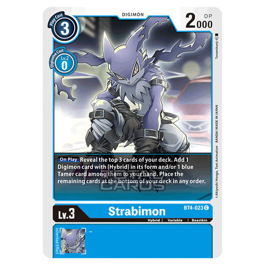 Digimon Card Game - Great Legend (BT04) - Strabimon (Common) - BT4-023