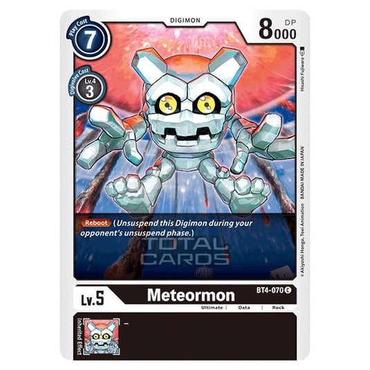 Digimon Card Game - Great Legend (BT04) - Meteormon (Common) - BT4-070