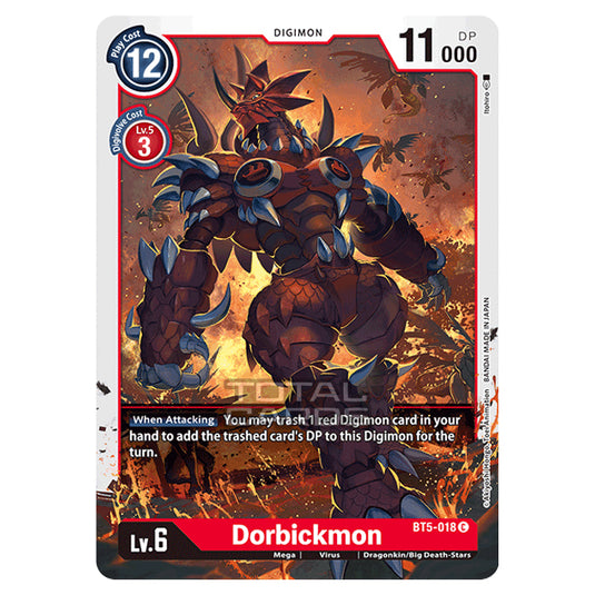 Digimon Card Game - BT05 - Battle of Omni - Dorbickmon (Common) - BT5-018