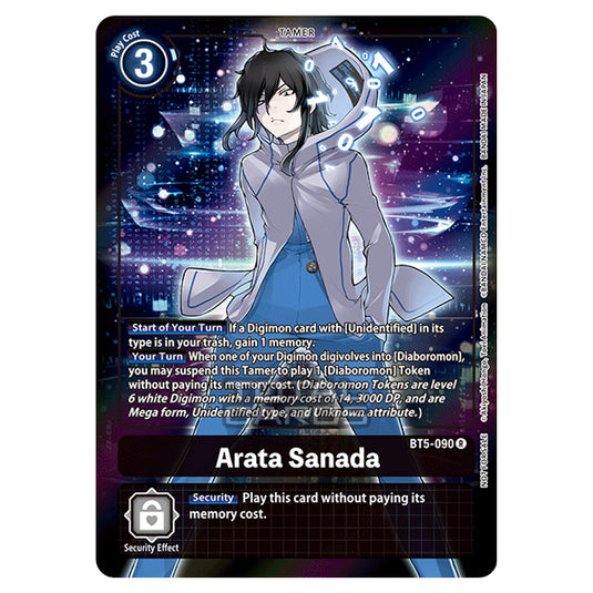 Digimon Card Game - BT05 - Battle of Omni - Arata Sanada (Rare) - BT5-090A