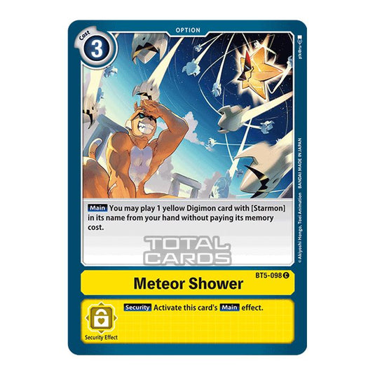 Digimon Card Game - BT05 - Battle of Omni - Meteor Shower (Common) - BT5-098
