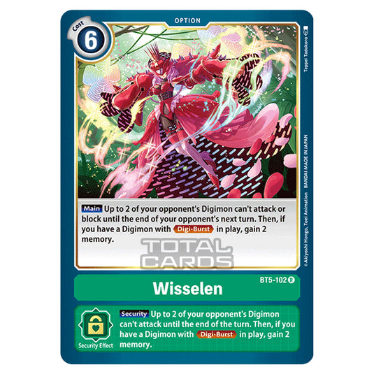 Digimon Card Game - BT05 - Battle of Omni - Wisselen (Rare) - BT5-102