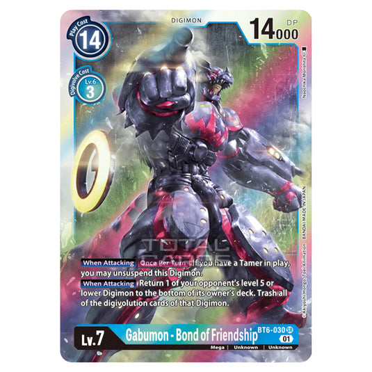 Digimon Card Game - Double Diamond (BT06) - Gabumon - Bond of Friendship (Super Rare) - BT06-030