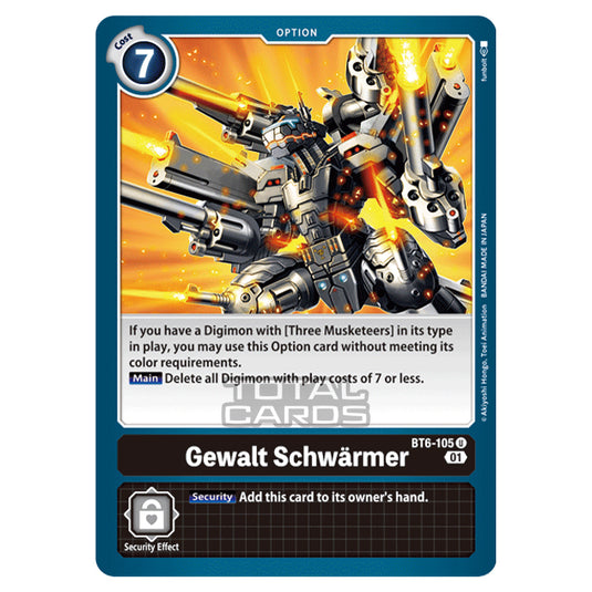 Digimon Card Game - Double Diamond (BT06) - Gewalt Schw?rmer (Uncommon) - BT06-105
