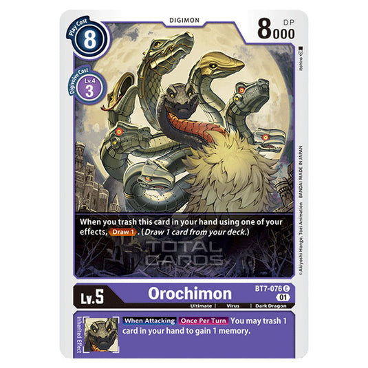 Digimon Card Game - NEXT ADVENTURE (BT07) - Orochimon (Common) - BT7-076