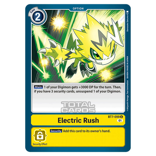 Digimon Card Game - NEXT ADVENTURE (BT07) - Electric Rush (Uncommon) - BT7-099