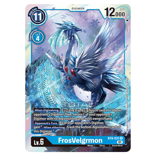 Digimon Card Game - New Awakening (BT08) - FrosVelgrmon (Rare) - BT8-031