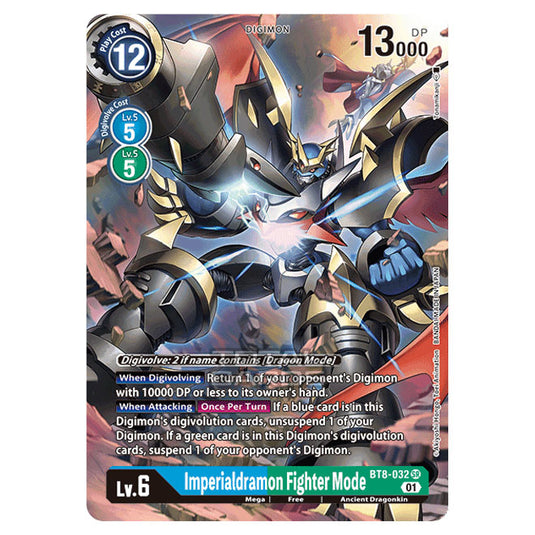 Digimon Card Game - New Awakening (BT08) - Imperialdramon Fighter Mode (Super Rare) - BT8-032A