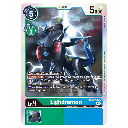 Digimon Card Game - New Awakening (BT08) - Lighdramon (Rare) - BT8-053