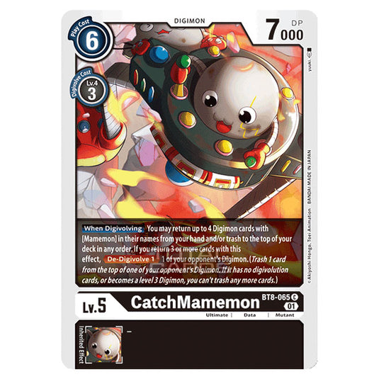 Digimon Card Game - New Awakening (BT08) - CatchMamemon (Common) - BT8-065
