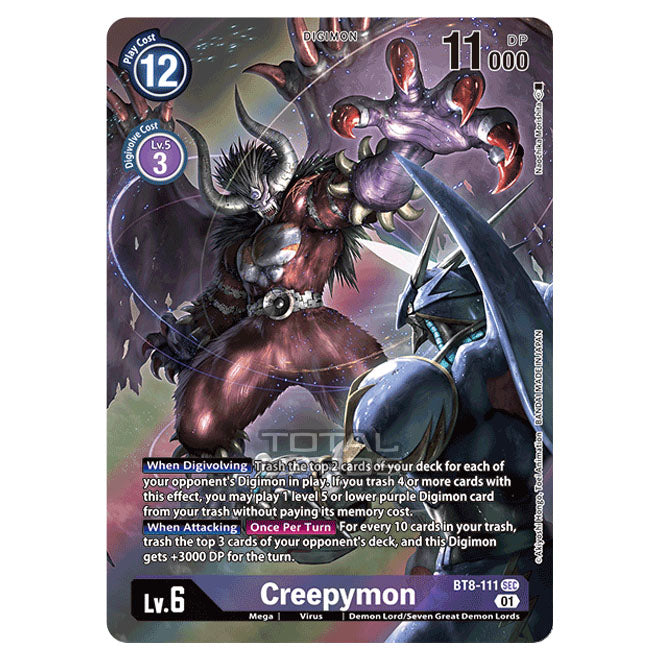Digimon Card Game - New Awakening (BT08) - Creepymon (Secret Rare)