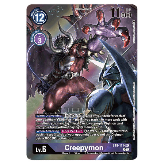 Digimon Card Game - New Awakening (BT08) - Creepymon (Secret Rare) - BT8-111A