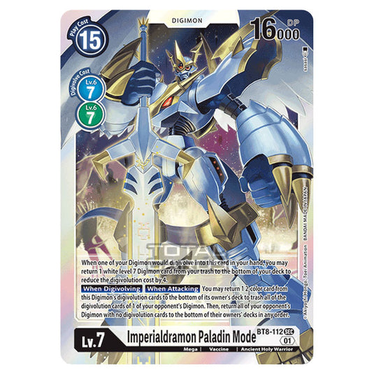 Digimon Card Game - New Awakening (BT08) - Imperialdramon Paladin Mode (Secret Rare) - BT8-112