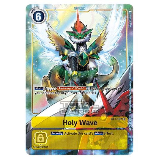 Digimon Card Game - Release Special Booster Ver.1.5 (BT01-03) - Holy Wave (Common) - BT1-107A