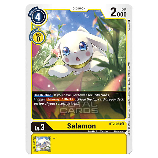 Digimon Card Game - Release Special Booster Ver.1.5 (BT01-03) - Salamon (Uncommon) - BT2-034A