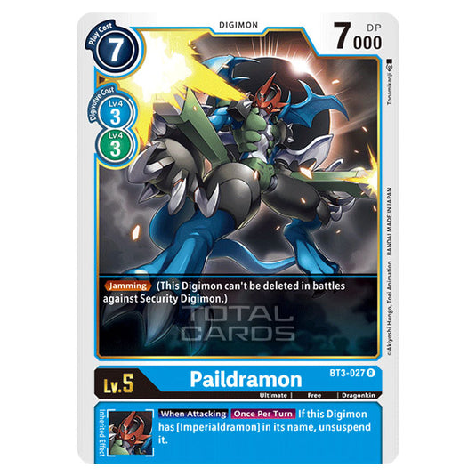 Digimon Card Game - Release Special Booster Ver.1.5 (BT01-03) - Paildramon (Rare) - BT3-027