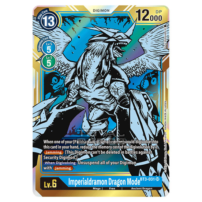 Digimon Card Game - Release Special Booster Ver.1.5 (BT01-03) - Imperialdramon Dragon Mode (Super Rare) - BT3-031A Digimon Card Game - Release Special Booster Ver.1.5 (BT01-03) - Imperialdramon Dragon Mode (Super Rare) - BT3-031A