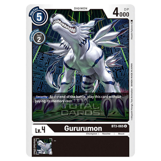 Digimon Card Game - Release Special Booster Ver.1.5 (BT01-03) - Gururumon (Uncommon) - BT3-065