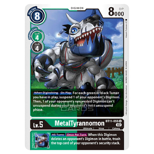 Digimon Card Game - BT-11 - Dimensional Phase - MetalTyrannomon - (Uncommon) - BT11-055