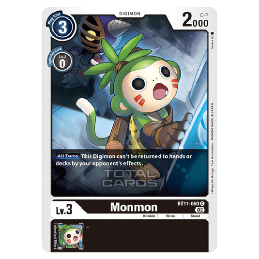 Digimon Card Game - BT-11 - Dimensional Phase - Monmon - (Common) - BT11-060