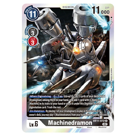 Digimon Card Game - BT-11 - Dimensional Phase - Machinedramon - (Rare) - BT11-072