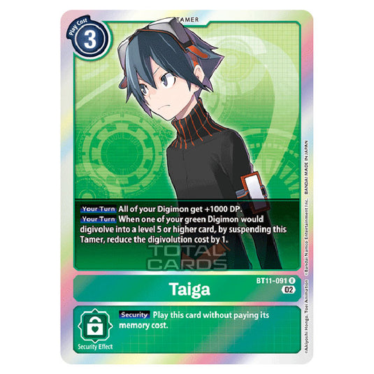 Digimon Card Game - BT-11 - Dimensional Phase - Taiga - (Rare) - BT11-091