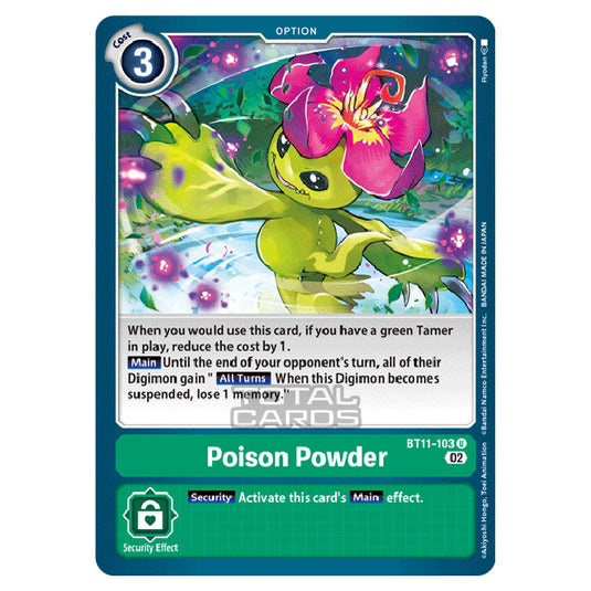 Digimon Card Game - BT-11 - Dimensional Phase - Poison Powder - (Uncommon) - BT11-103