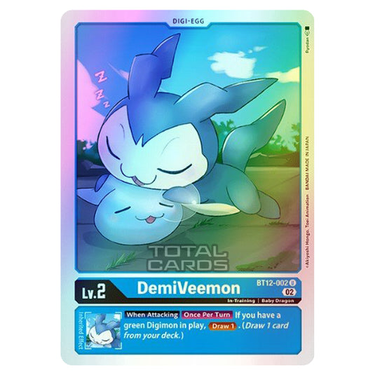 Digimon Card Game - BT-12 - Across Time - DemiVeemon - (Uncommon) - BT12-002 (Foil)
