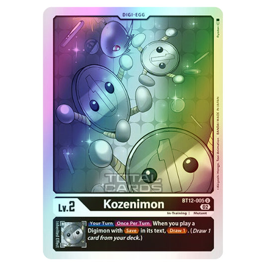 Digimon Card Game - BT-12 - Across Time - Kozenimon - (Uncommon) - BT12-005 (Foil)