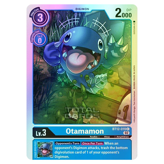 Digimon Card Game - BT-12 - Across Time - Otamamon - (Common) - BT12-019 (Foil)